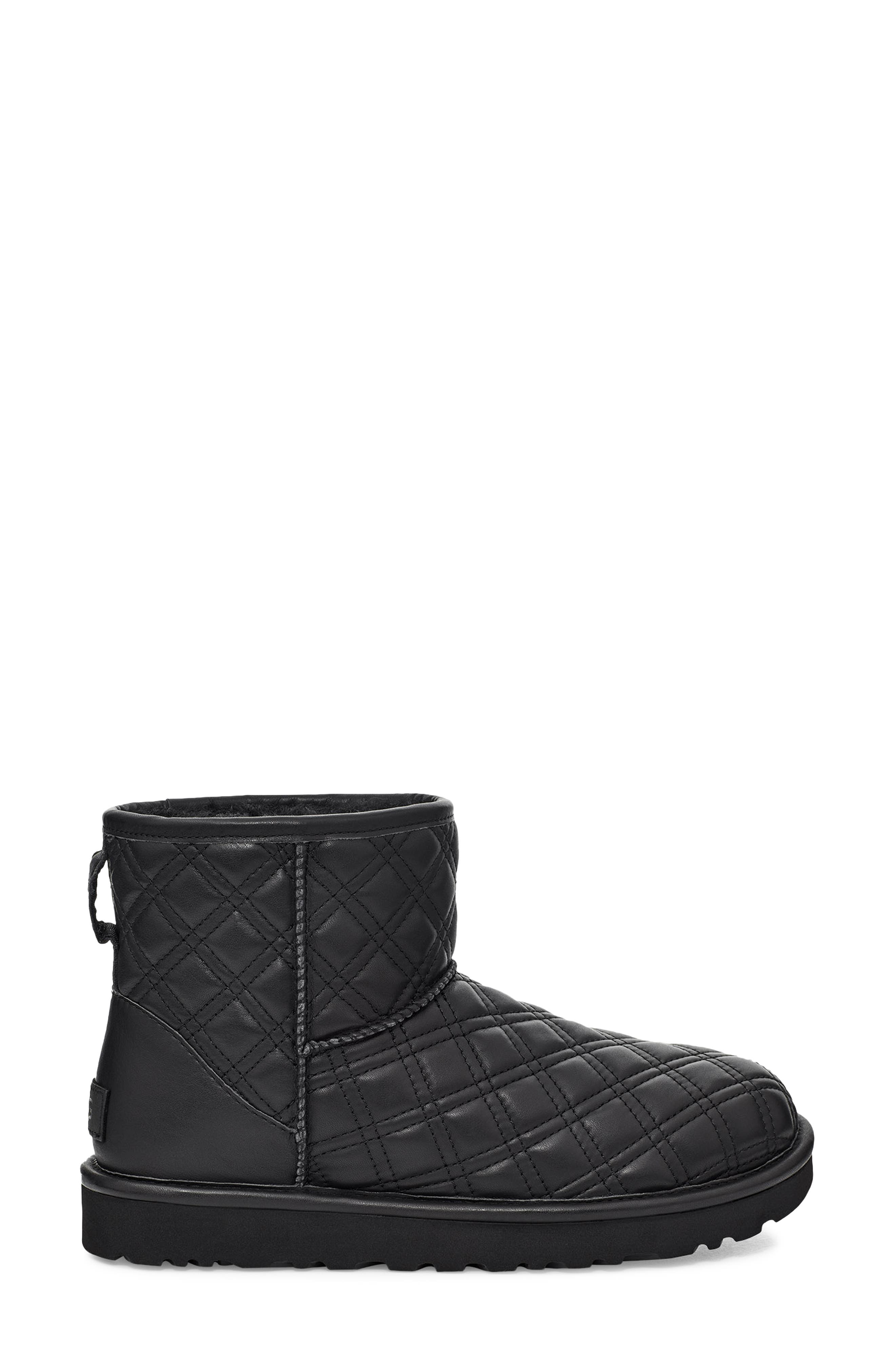 UGG<sup>®</sup> Classic Mini II Quilted Genuine Shearling Lined Bootie, Alternate, color, 