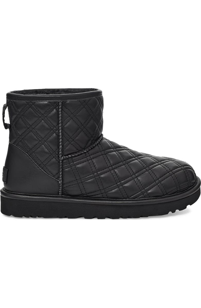 UGG<sup>®</sup> Classic Mini II Quilted Genuine Shearling Lined Bootie, Alternate, color,
