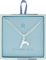 Leith Lowercase Initial Bubble Pendant Necklace
