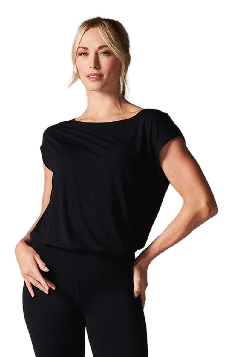 Tavi Voyage Boatneck Tee, Alternate, color, Ebony