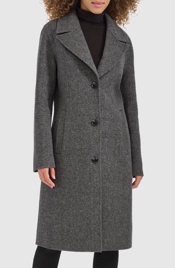 Kenneth Cole Single Breasted Textured Double Faced Wool Kenneth Cole Single Breasted Textured Double Faced Wool