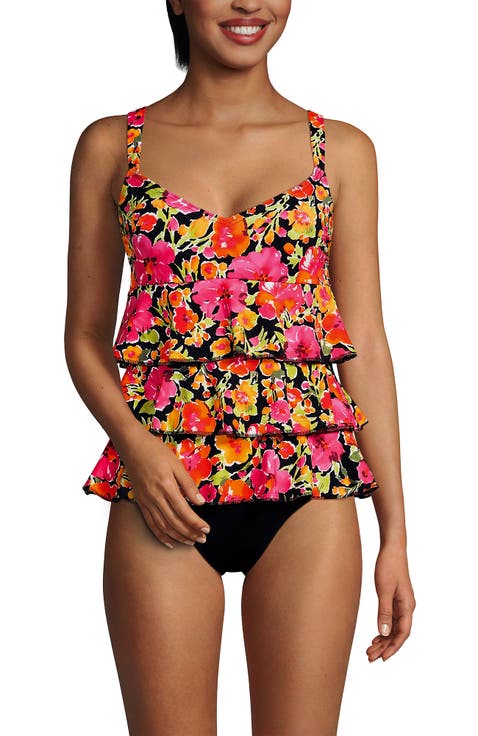 Smoothing Control Ruffle Fauxkini One Piece Swimsuit