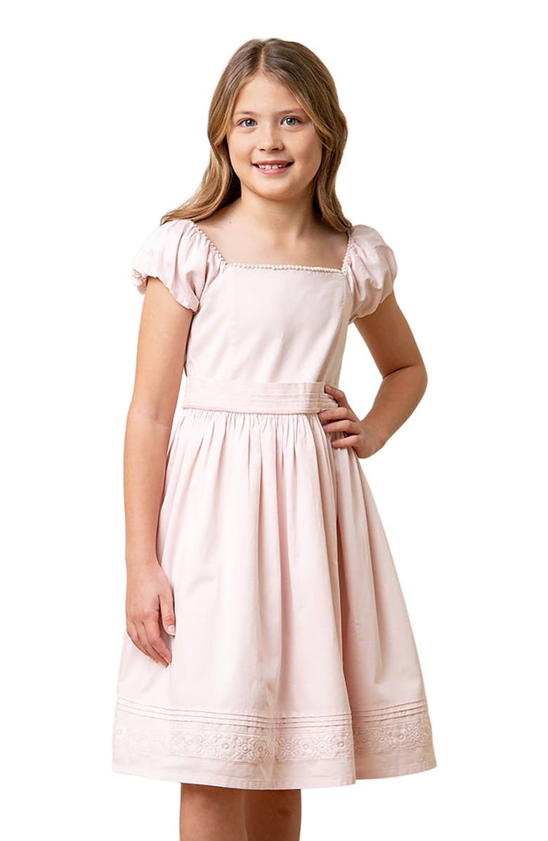 Hope & Henry Girls' Organic Sateen Flower Girl Dress, Toddler, Main, color, 