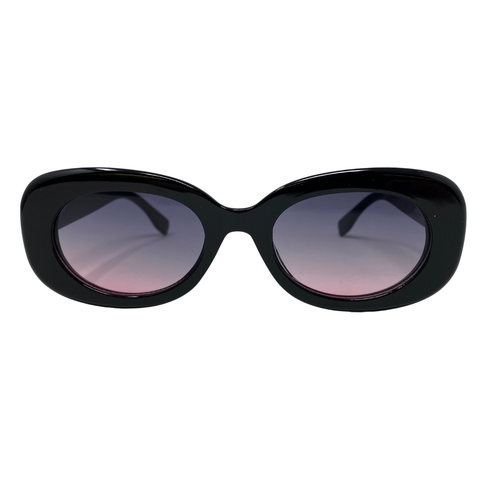 Oval Retro Sunglasses with Polarized Lens