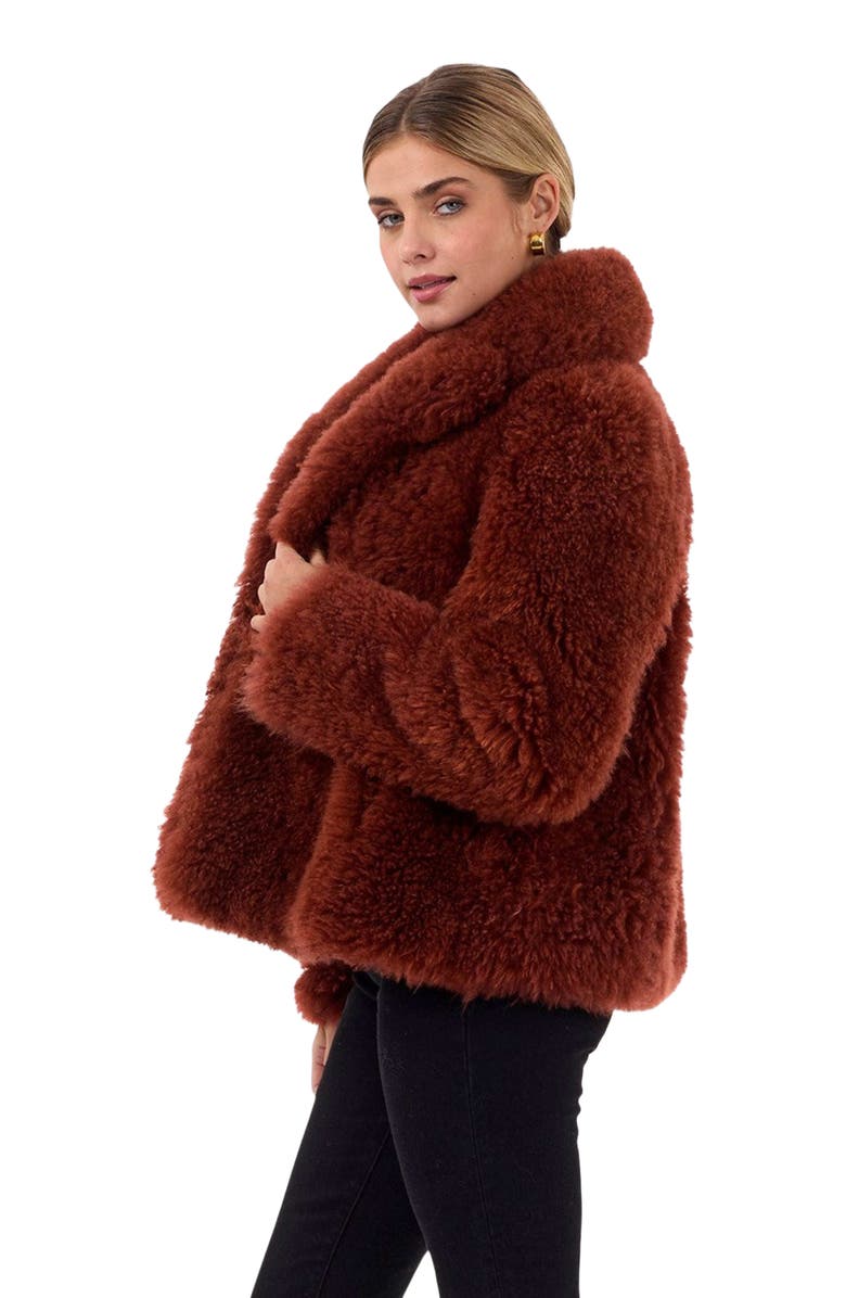 GORSKI Cashmere Goat Jacket with Detachable Belt, Alternate, color, Caramel