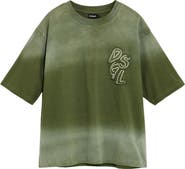 Desigual Ombre Oversized Logo Graphic T-Shirt