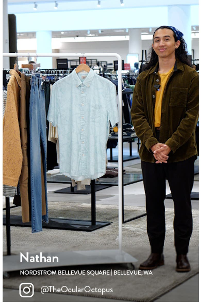 Breeze Short Sleeve Linen Blend Button-Up Shirt video