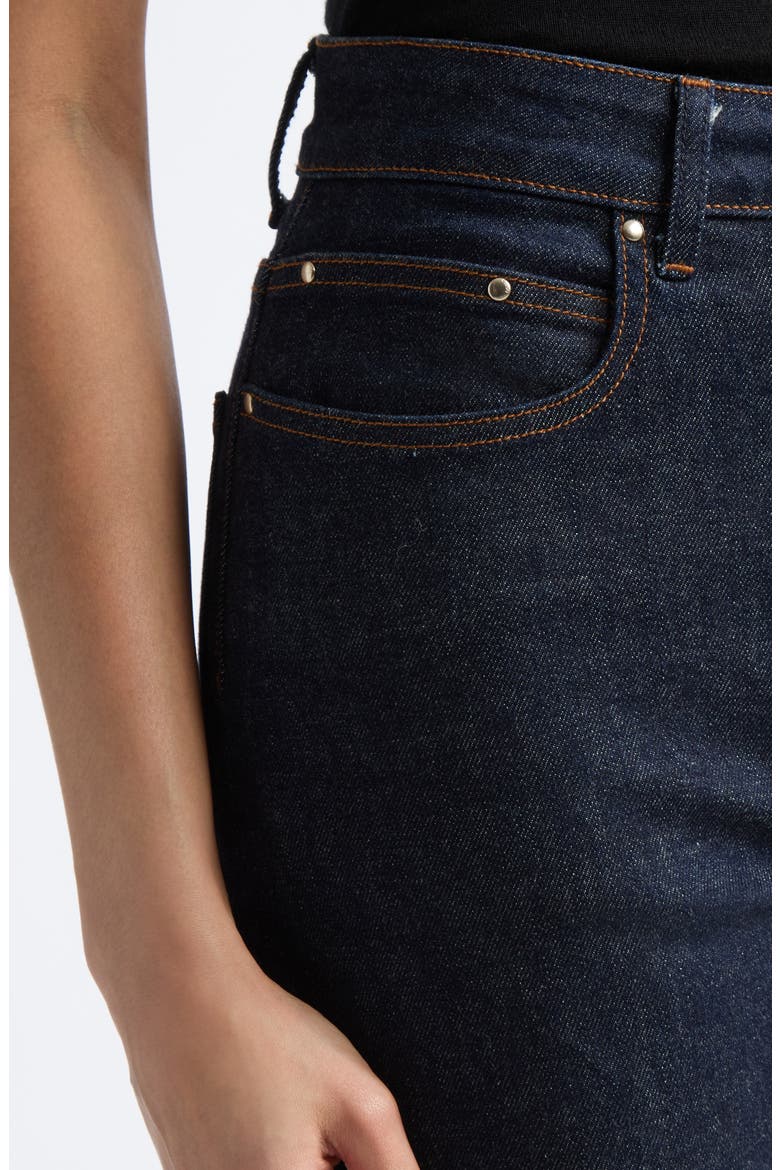 Flex High Waist Straight Leg Jeans, Alternate, color, DUSK WASH