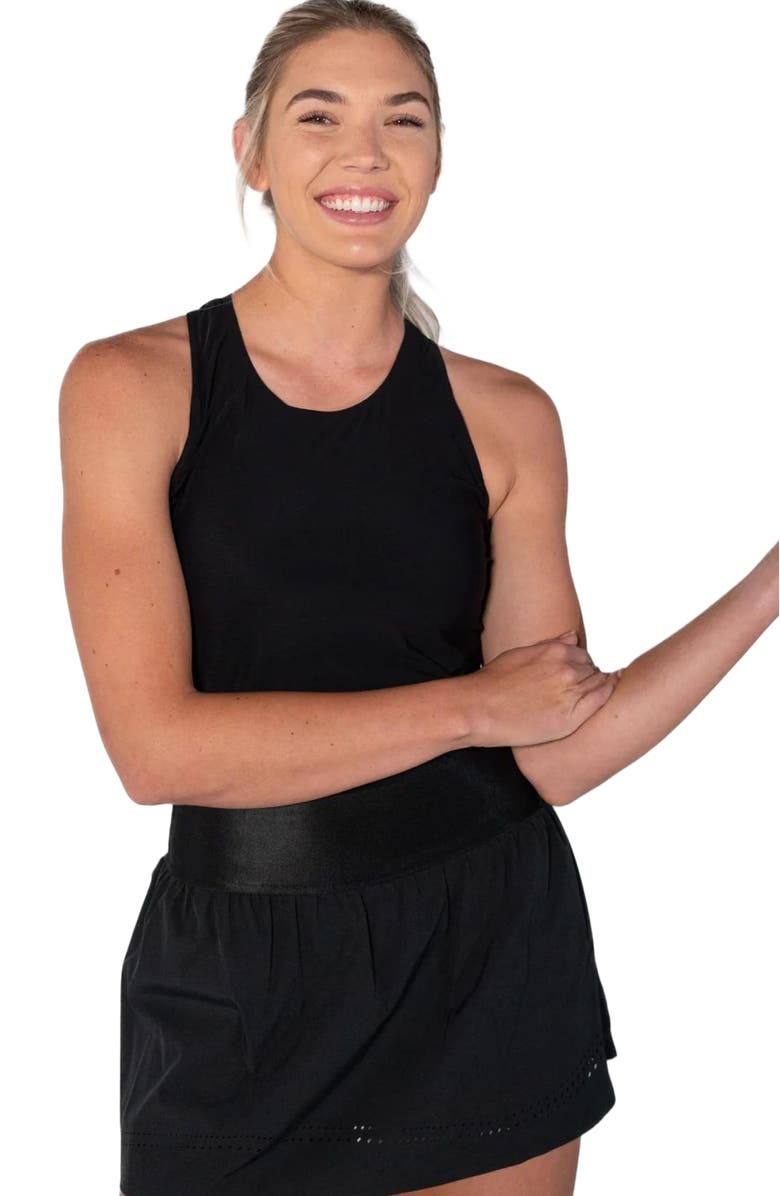 AVI Bounce-It Pickleball Tank, Alternate, color, Black Beauty