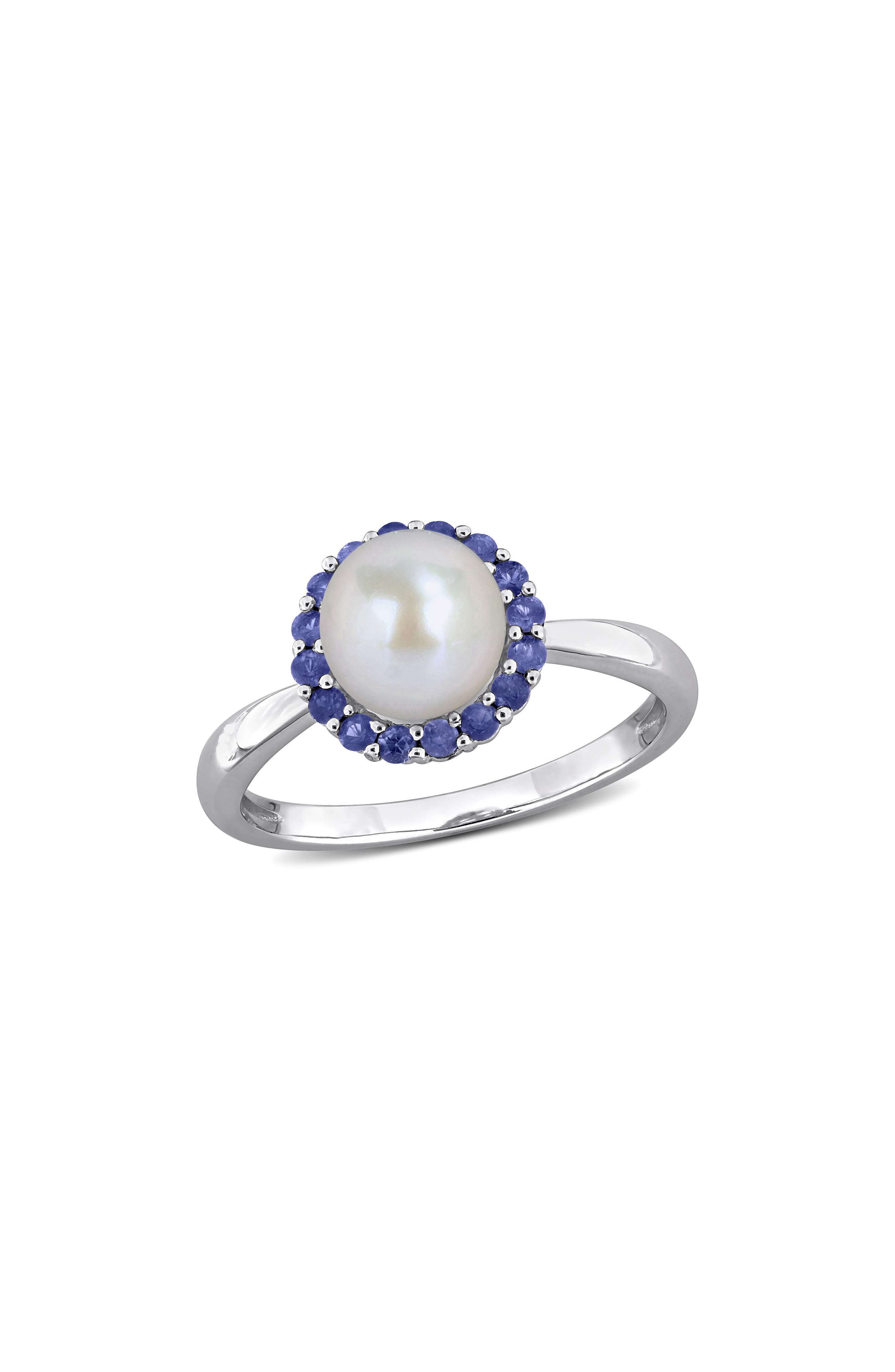 DELMAR Semiprecious Stone & Cultured Pearl Ring