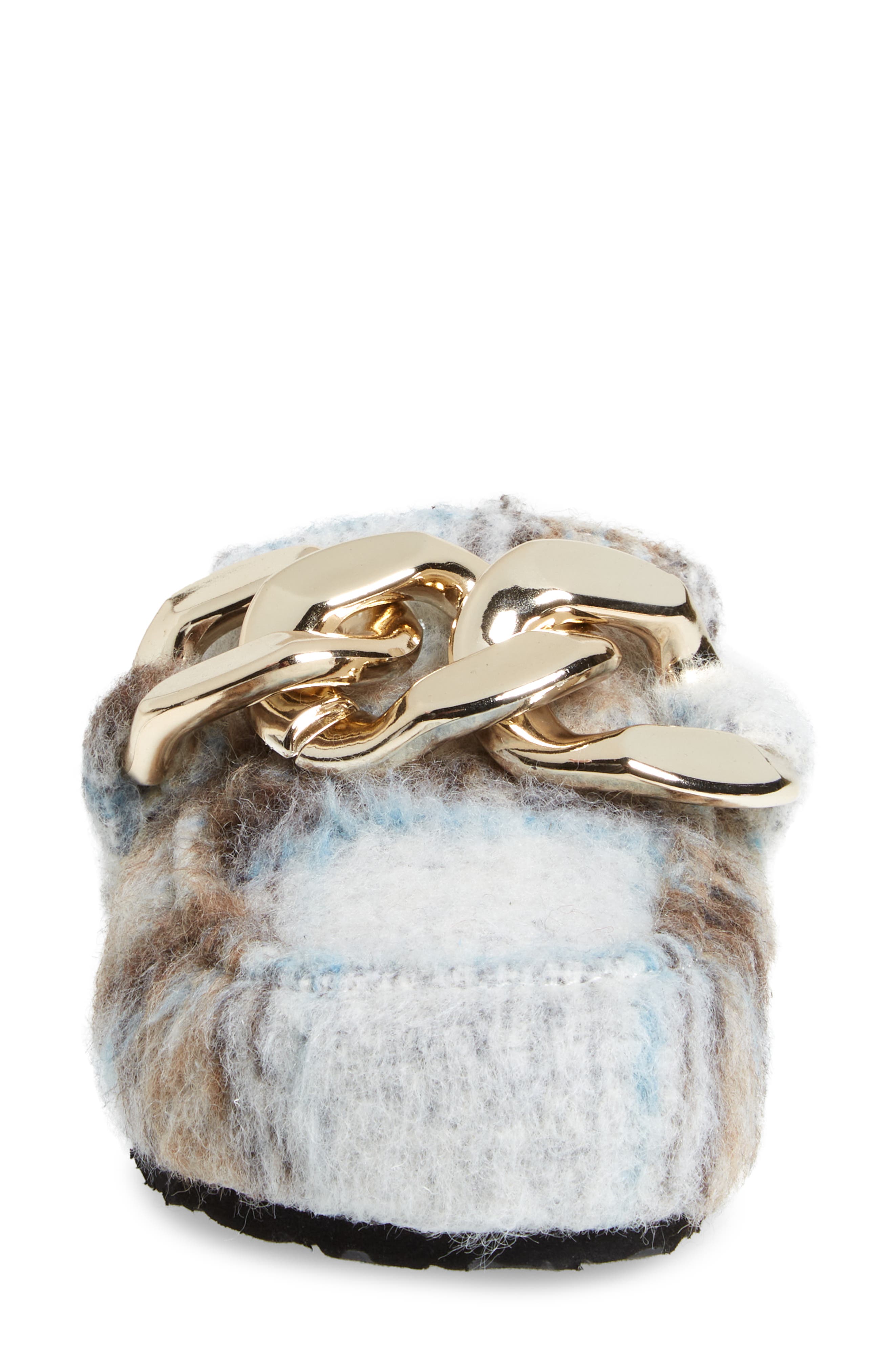 Study Mule, Alternate, color, WHITE MULTI FAUX FUR