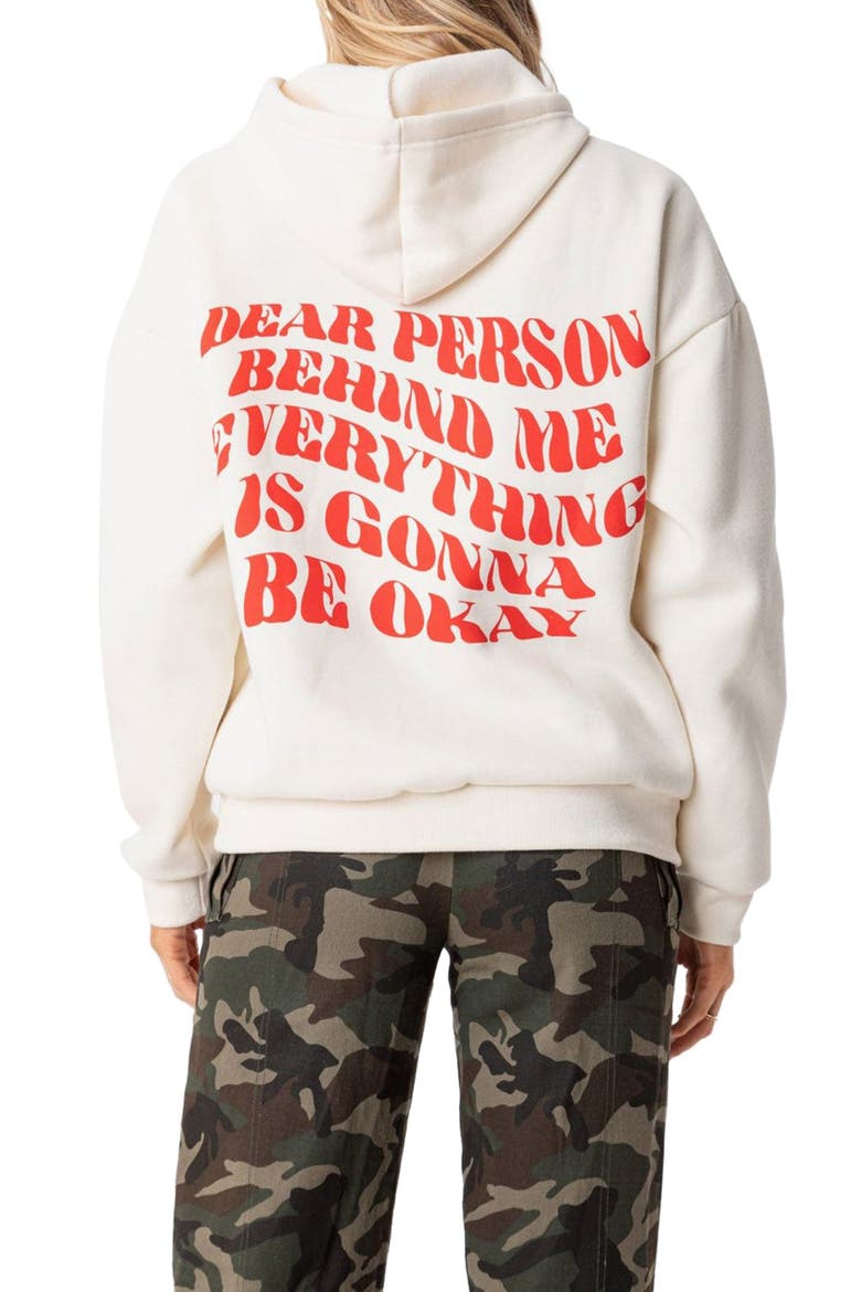Everything's OK Hoodie, Alternate, color, CREAM