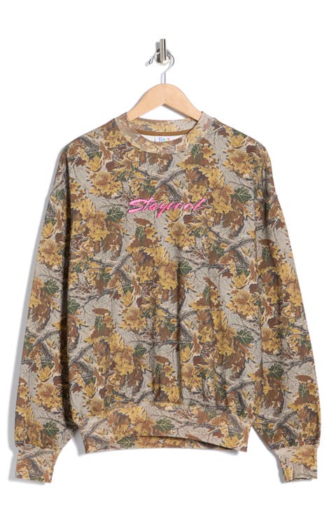 Script Camo Sweatshirt