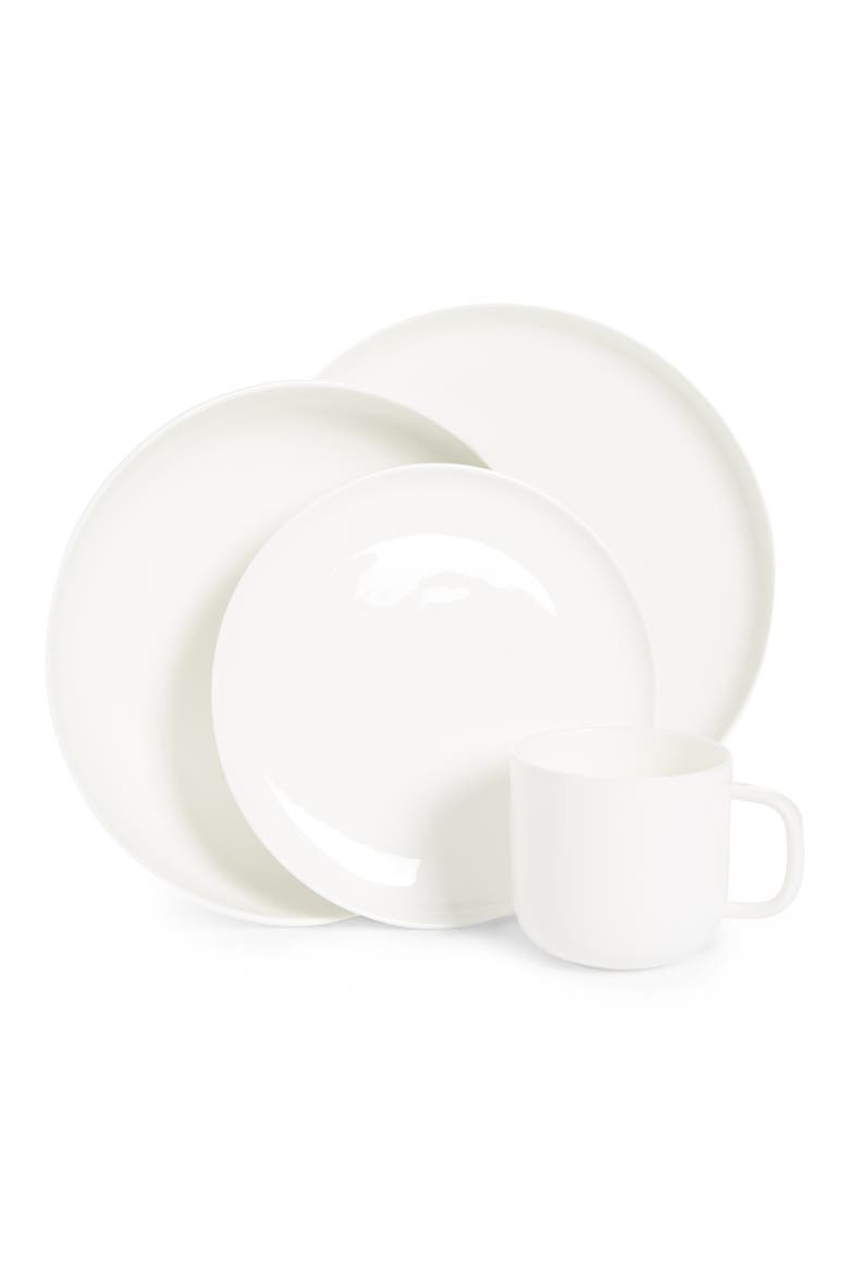 Modern Coupe 16-Piece Dinnerware Set, Main, color, WHITE