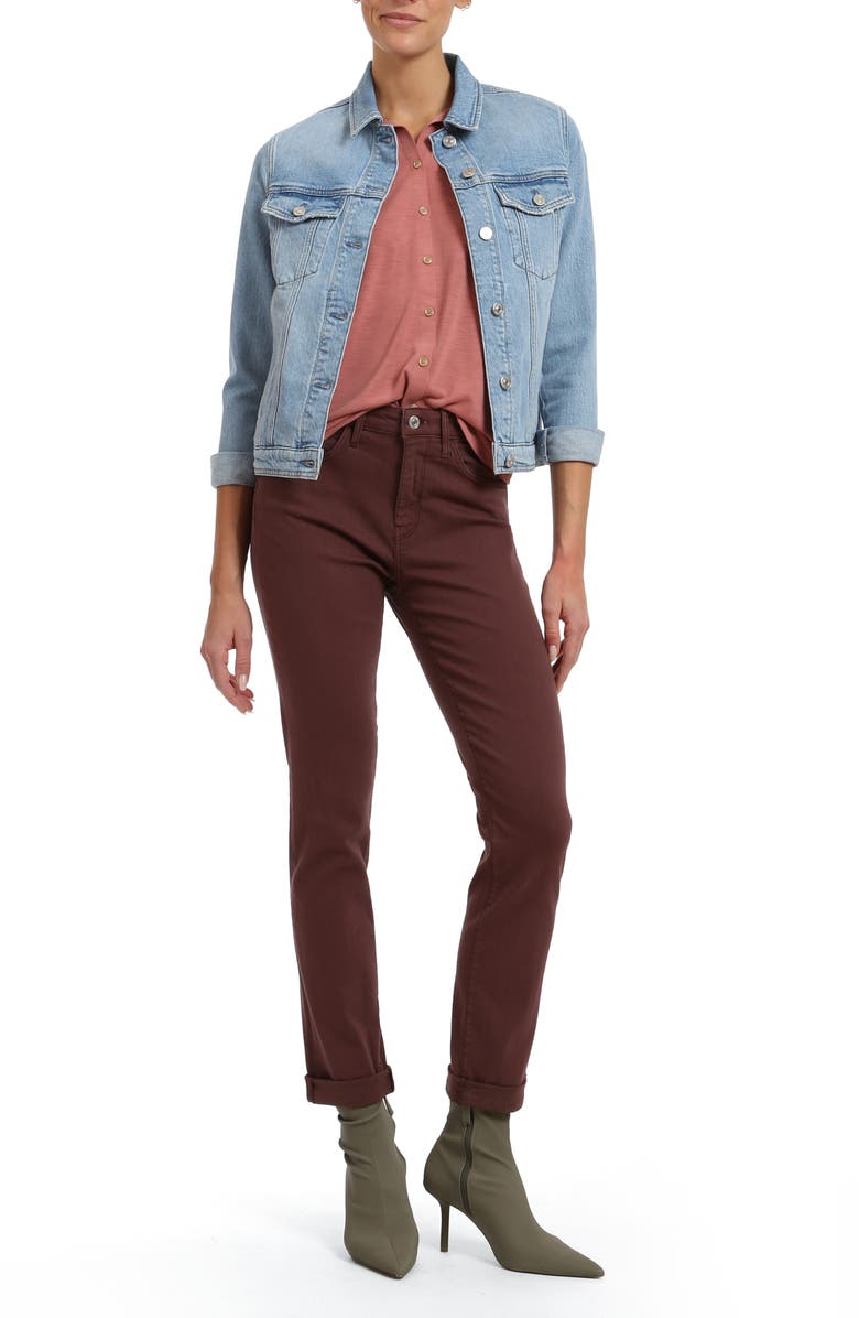 Mavi Jeans Kathleen Slim Boyfriend Jeans, Alternate, color, Feather Blue