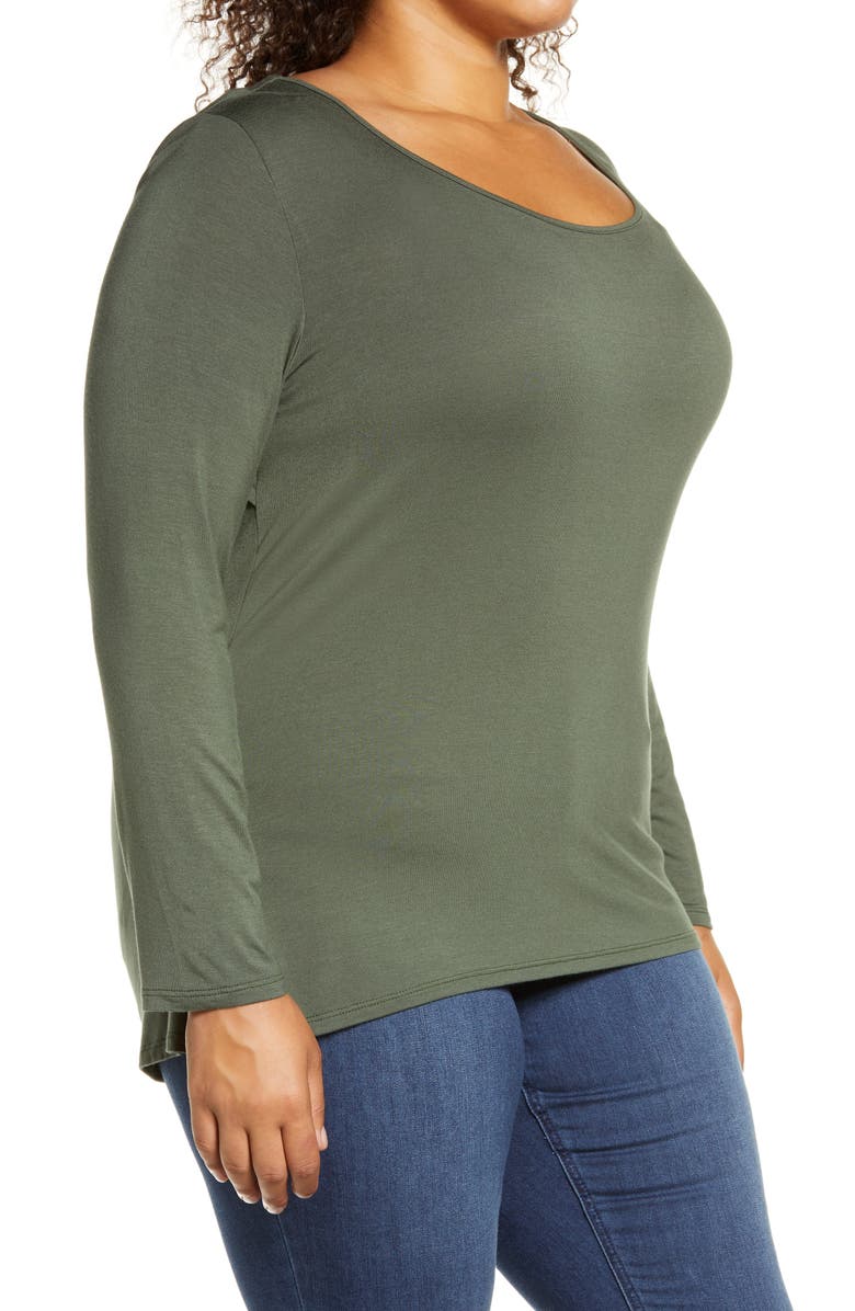 Loveappella Twist Back Top, Alternate, color, Olive