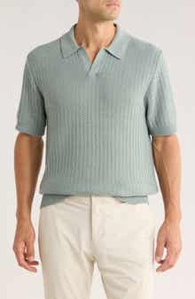 Elie Tahari Johnny Collar Cotton & Cashmere Blend Knit Polo