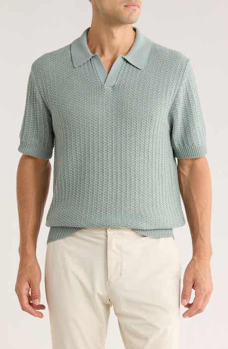 Elie Tahari Johnny Collar Cotton & Cashmere Blend Knit Polo