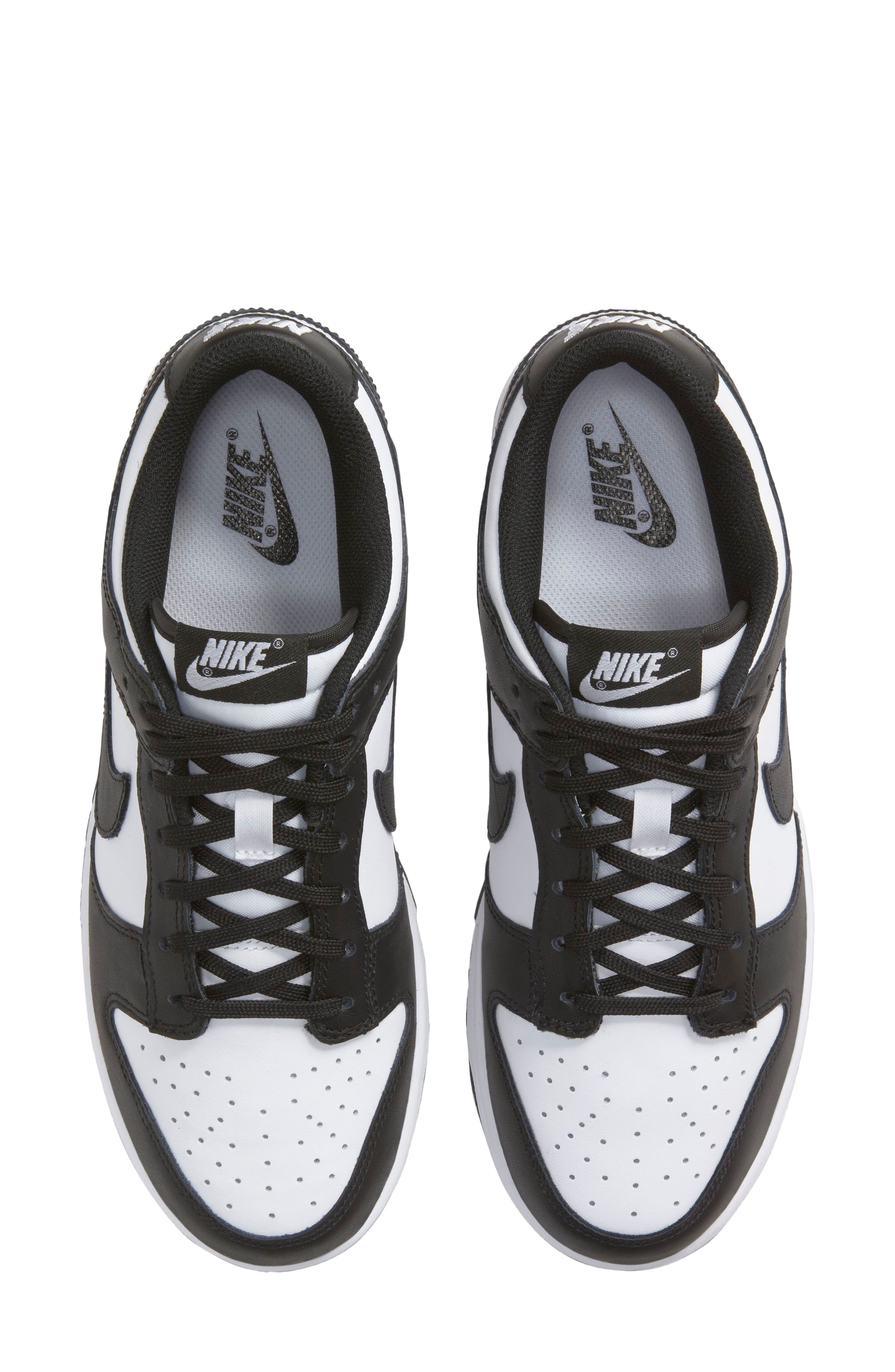 Nike Dunk Low Basketball Sneaker, Alternate, color, White/ Black/ White