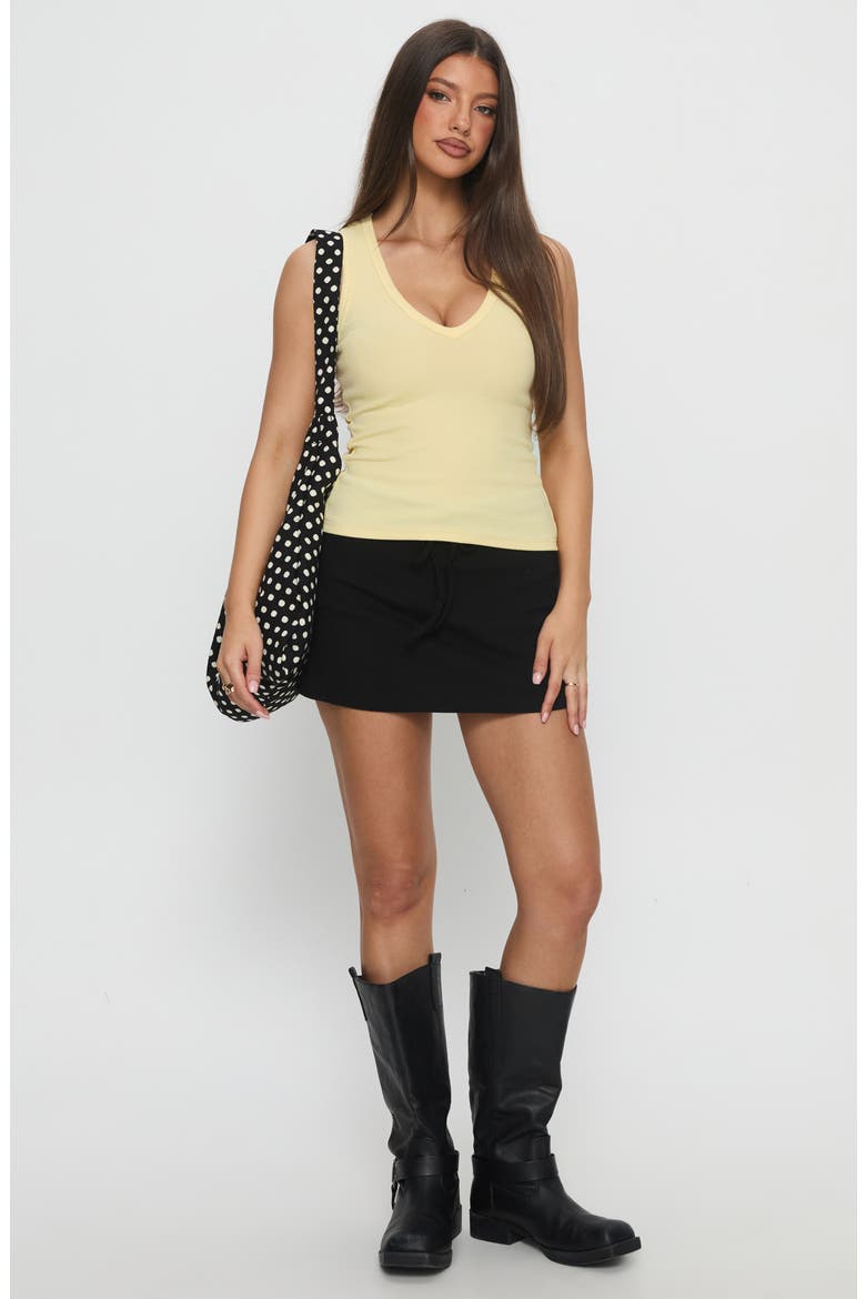 Baseline V-Neck Rib Tank, Alternate, color, YELLOW