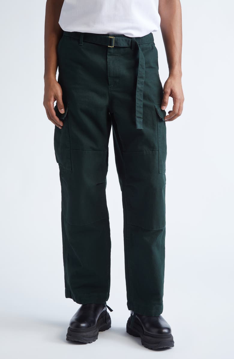 Sacai Carhartt WIP Duck Canvas Cargo Pants, Main, color, Green