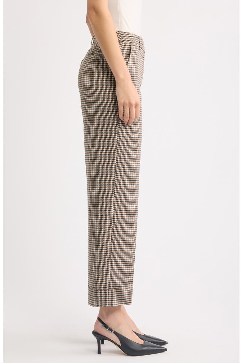 Plaid Cuff Pants, Alternate, color, ANNE BLACK MULTI