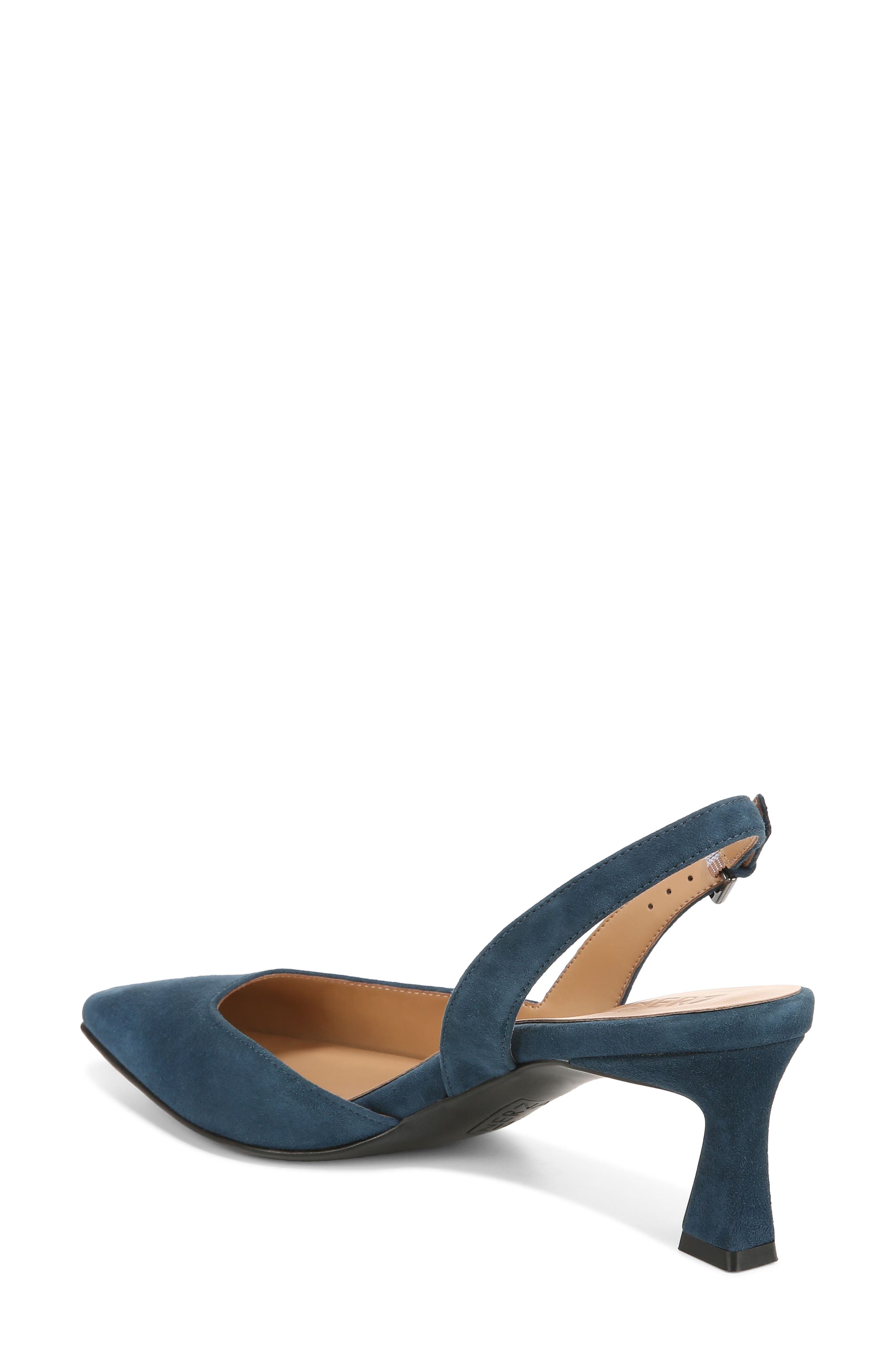 Naturalizer Dalary Slingback Pump - Wide Width Available, Alternate, color, Oceanic Blue Suede