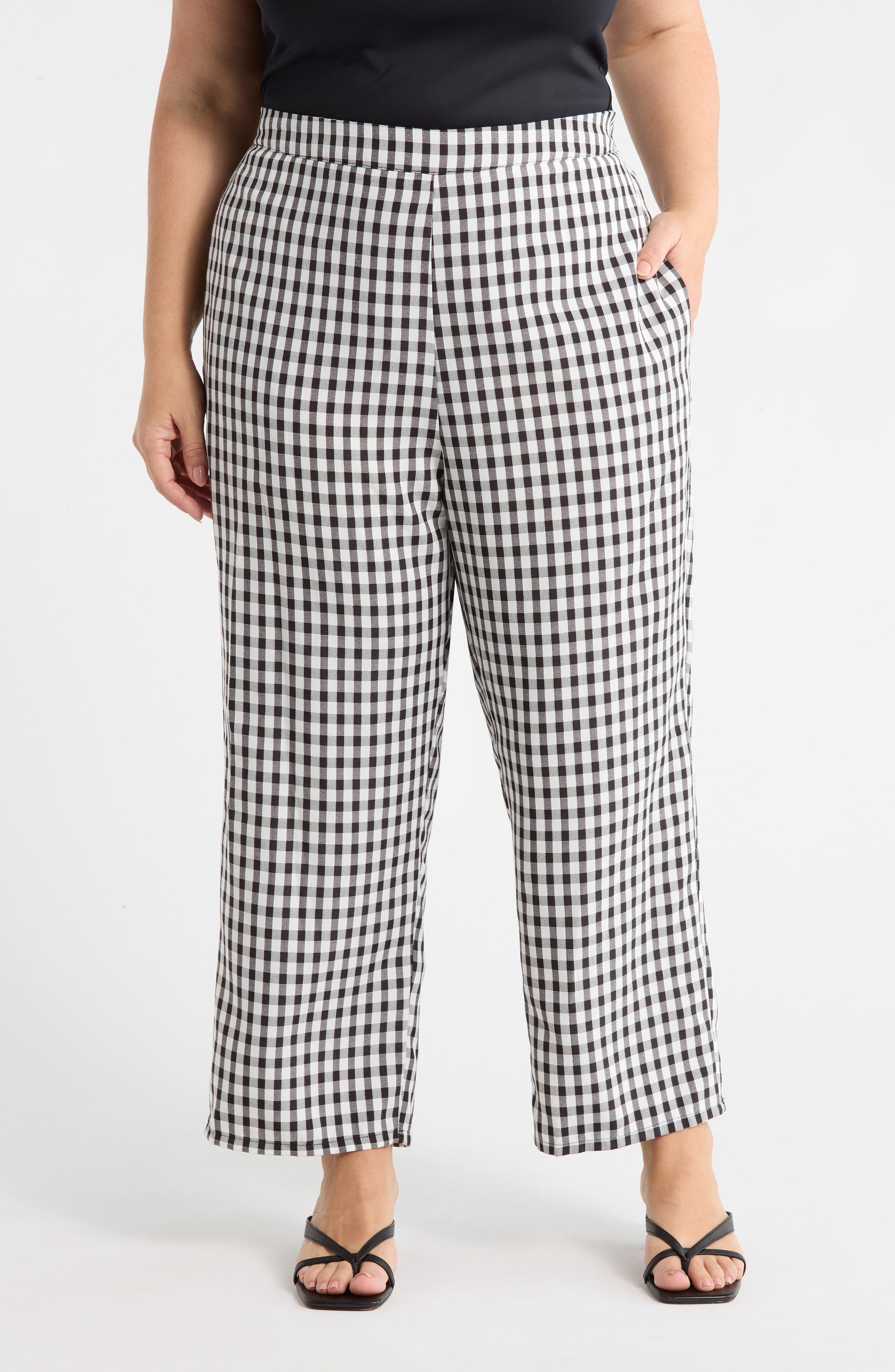 Doverly Checker Gill Capri Pants