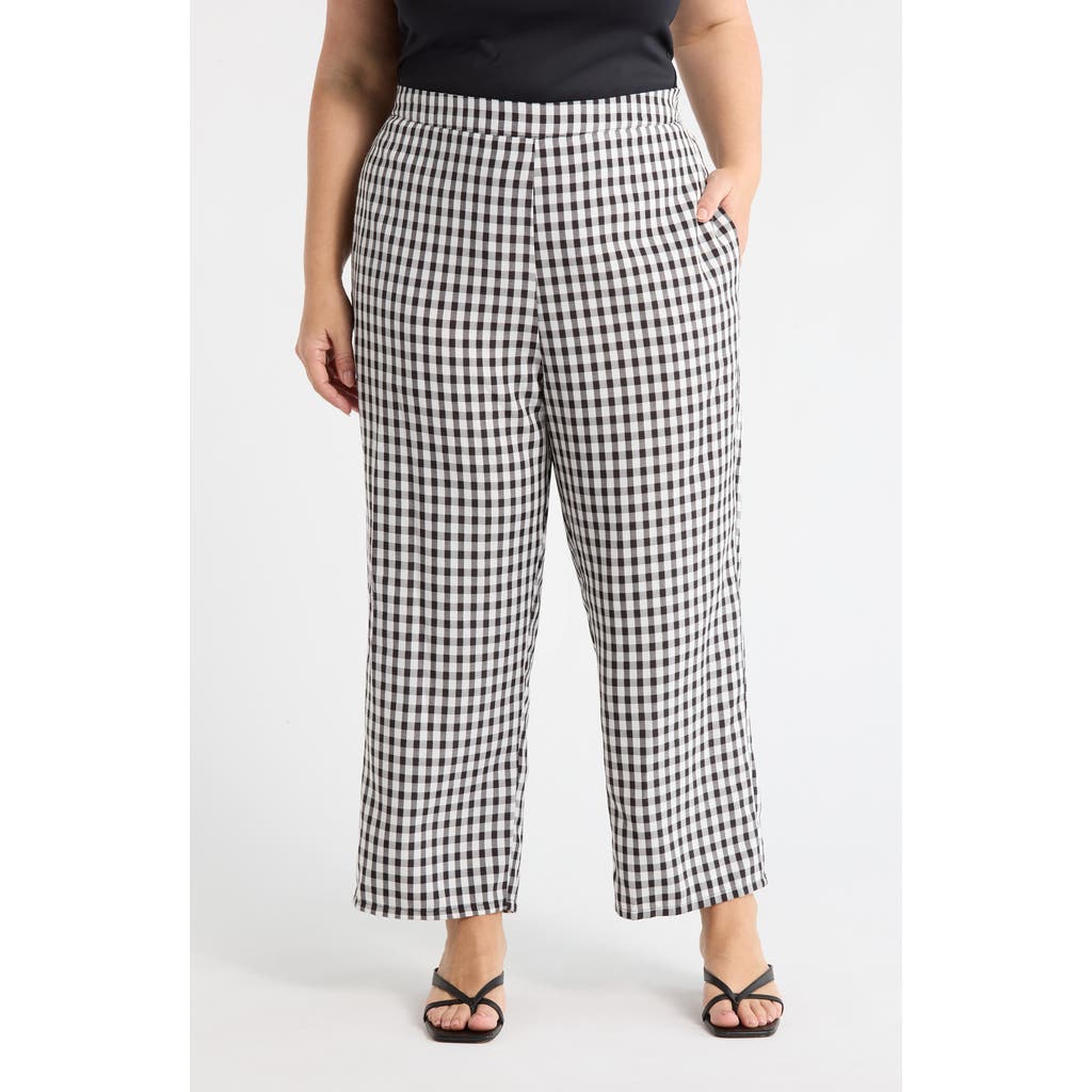 Sugarlips Doverly Checker Gill Capri Pants In Multi