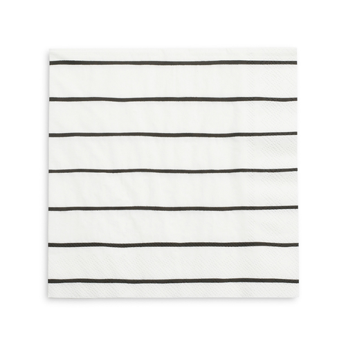 Daydream Society Frenchie Striped Large Napkins In Ink