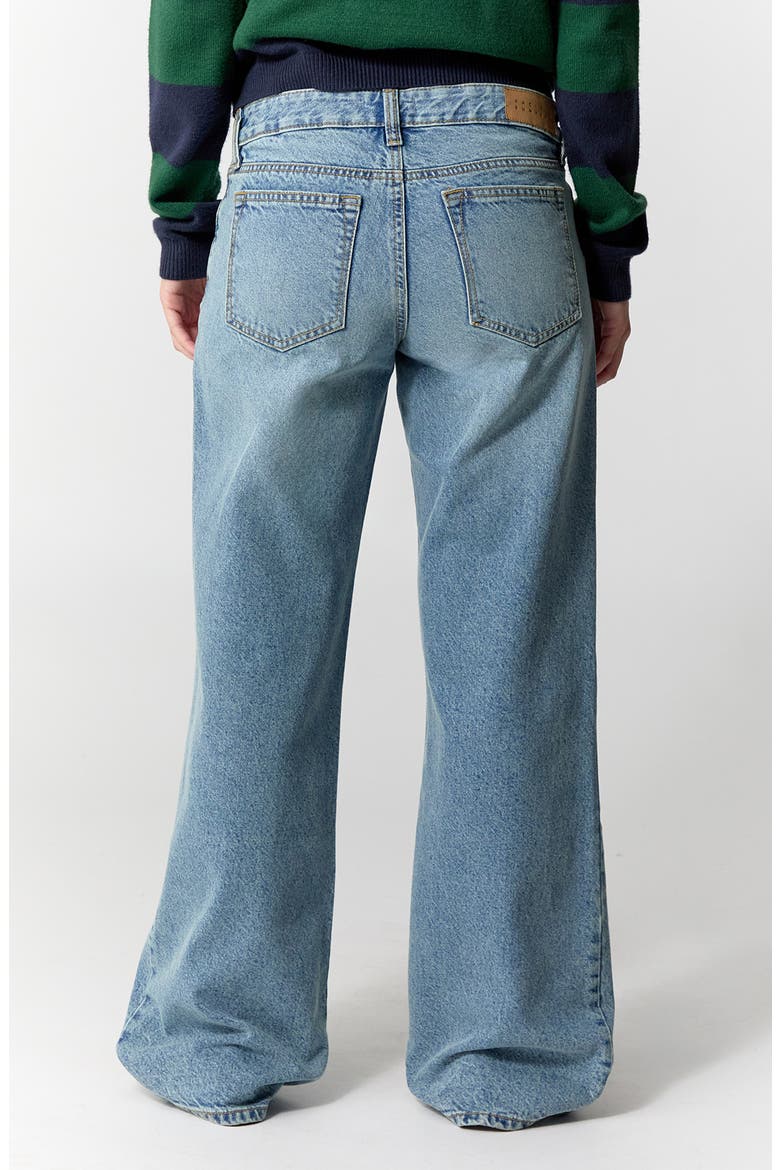 Zoe Low Rise Girlfriend Wide Leg Jeans, Alternate, color, MEDIUM INDIGO