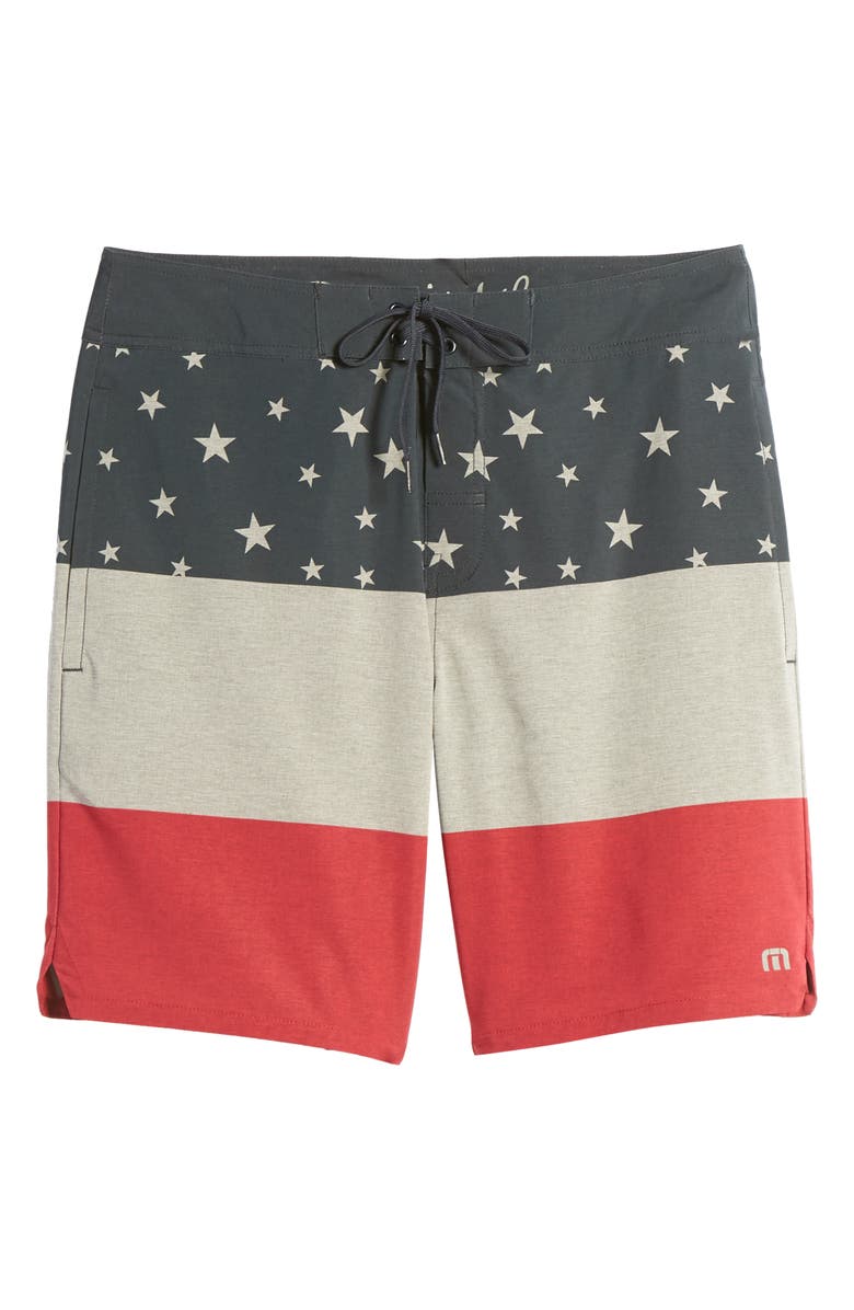TravisMathew Ticker Tape Board Shorts, Alternate, color, 