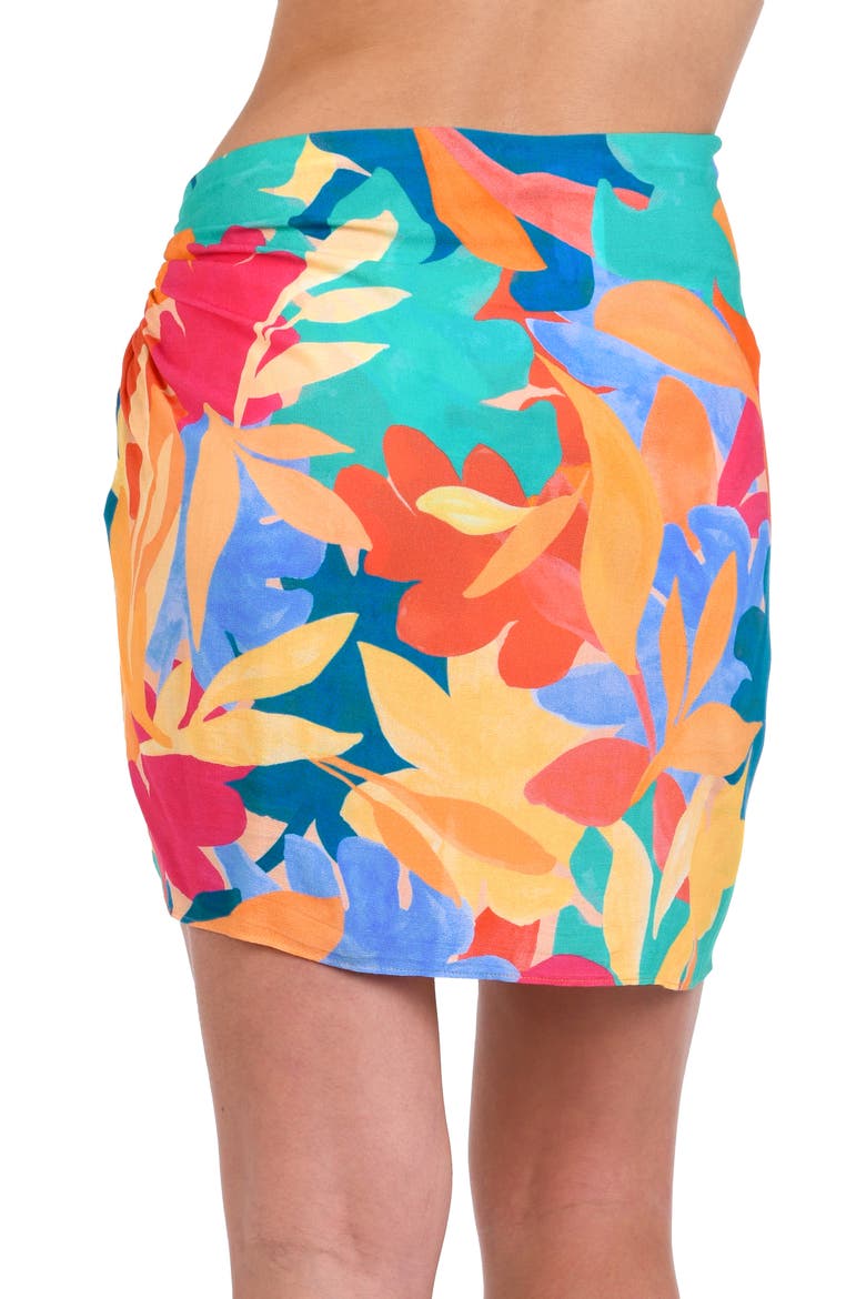 Fantasy Resort Short Cover-Up Pareo, Alternate, color, ORANGE MULTI