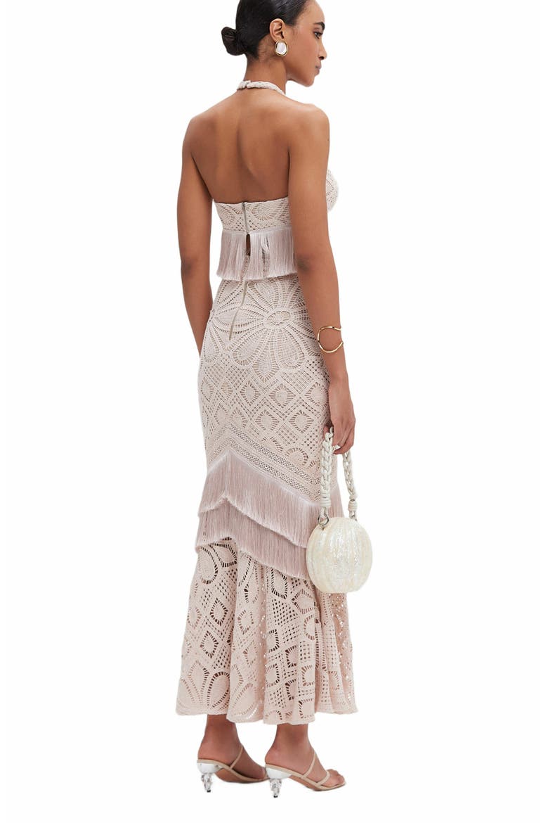Flower Crochet Skirt, Alternate, color, BEIGE