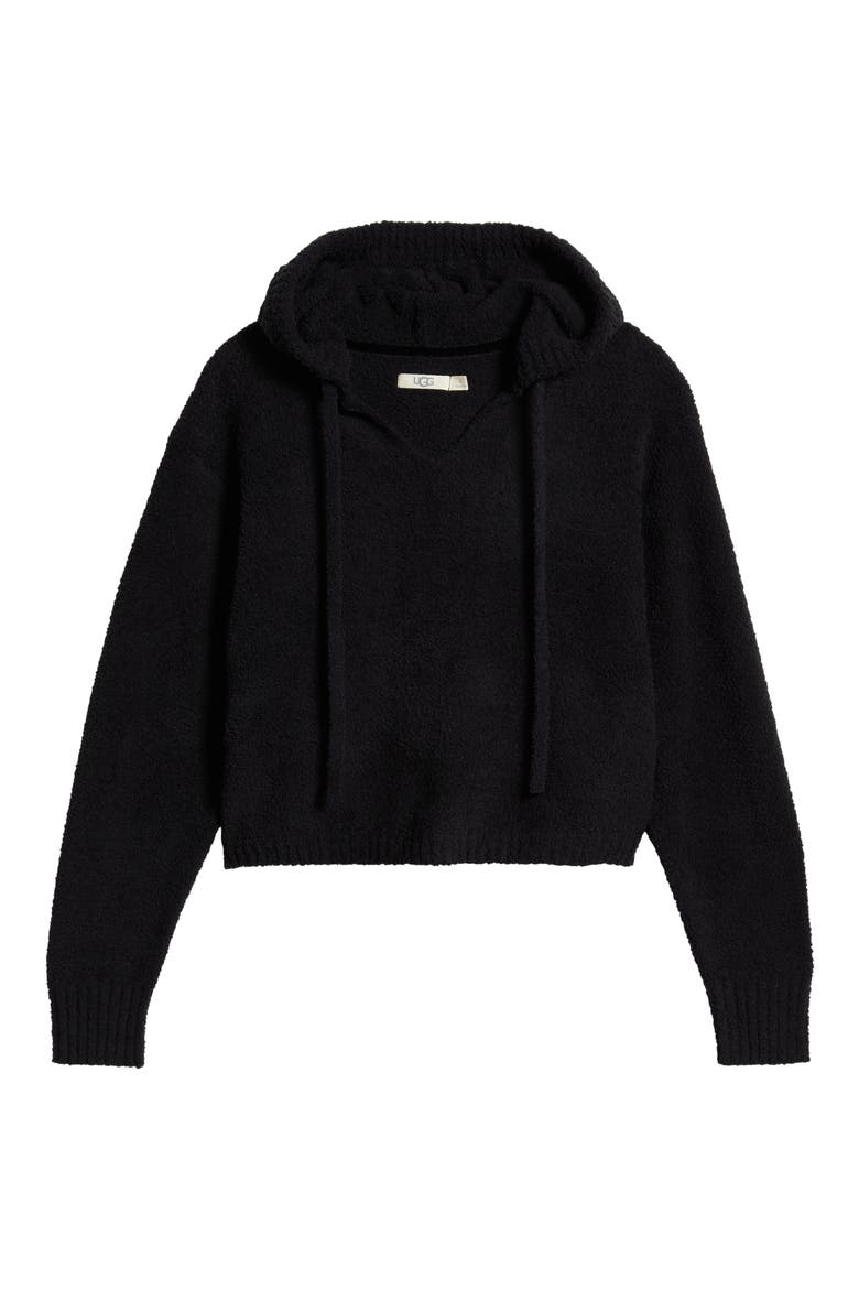 Marie Lounge Hoodie, Alternate, color, BLACK