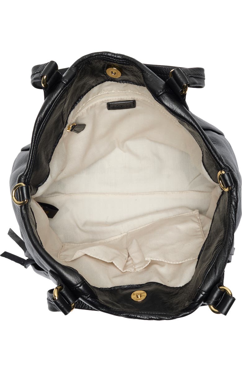 AIMEE Unsubscribed Convertible Leather Shopper, Alternate, color, Black