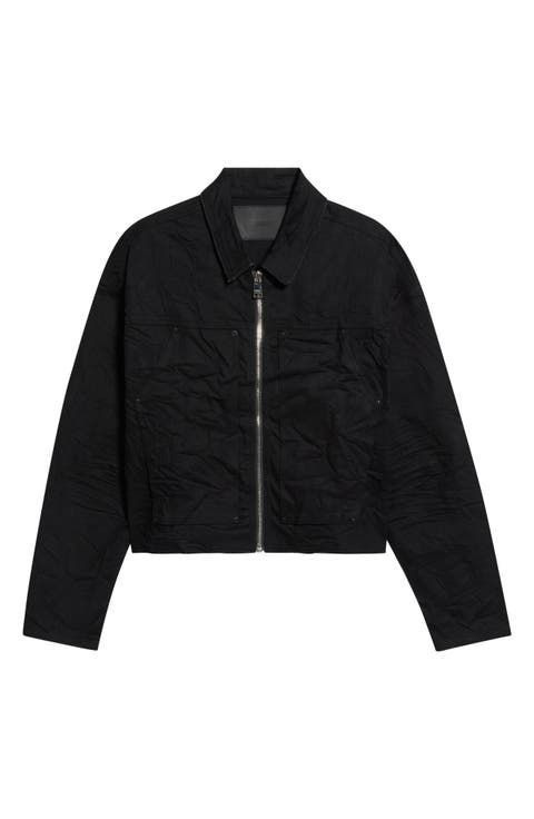Raw Denim Zip Jacket