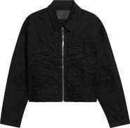 PURPLE BRAND Raw Denim Zip Jacket