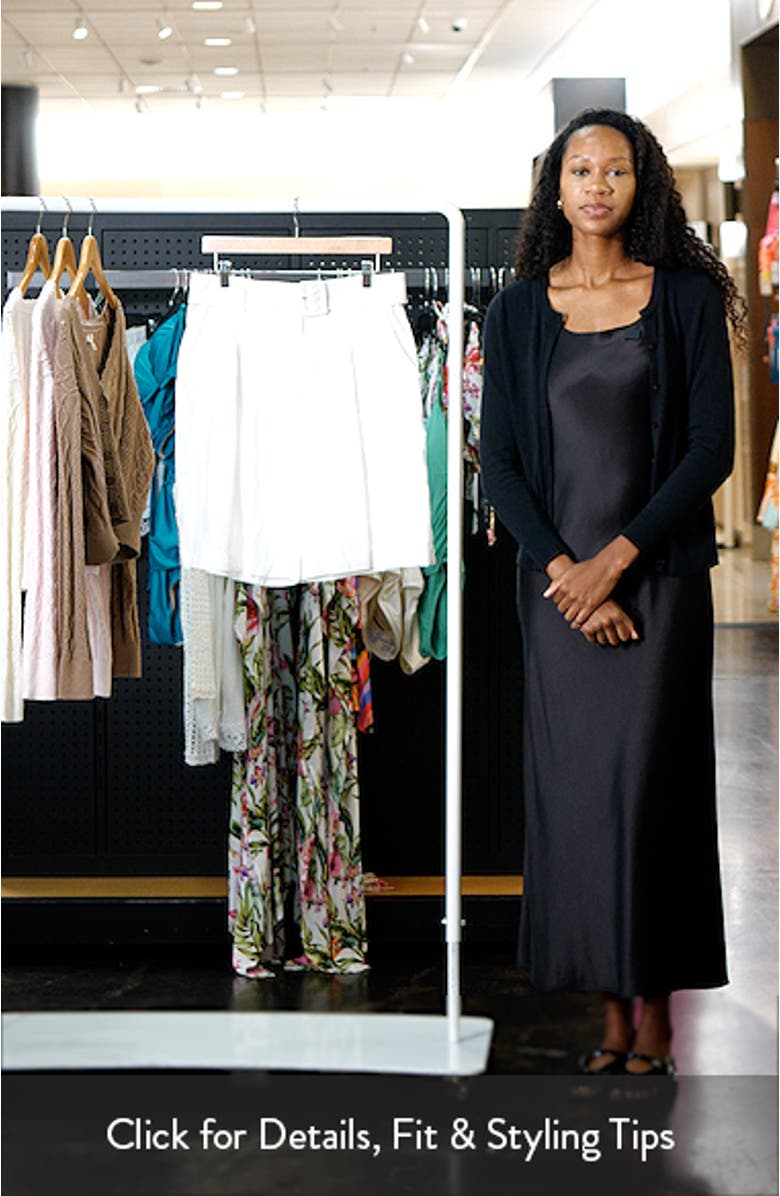 Belted Linen Bermuda Shorts, sales video thumbnail