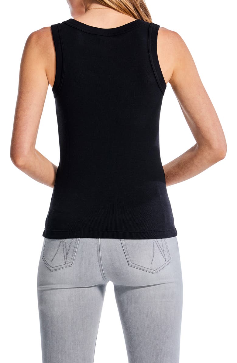 NIC+ZOE Perfect Knit Rib Scoop Neck Tank, Alternate, color, Black Onyx