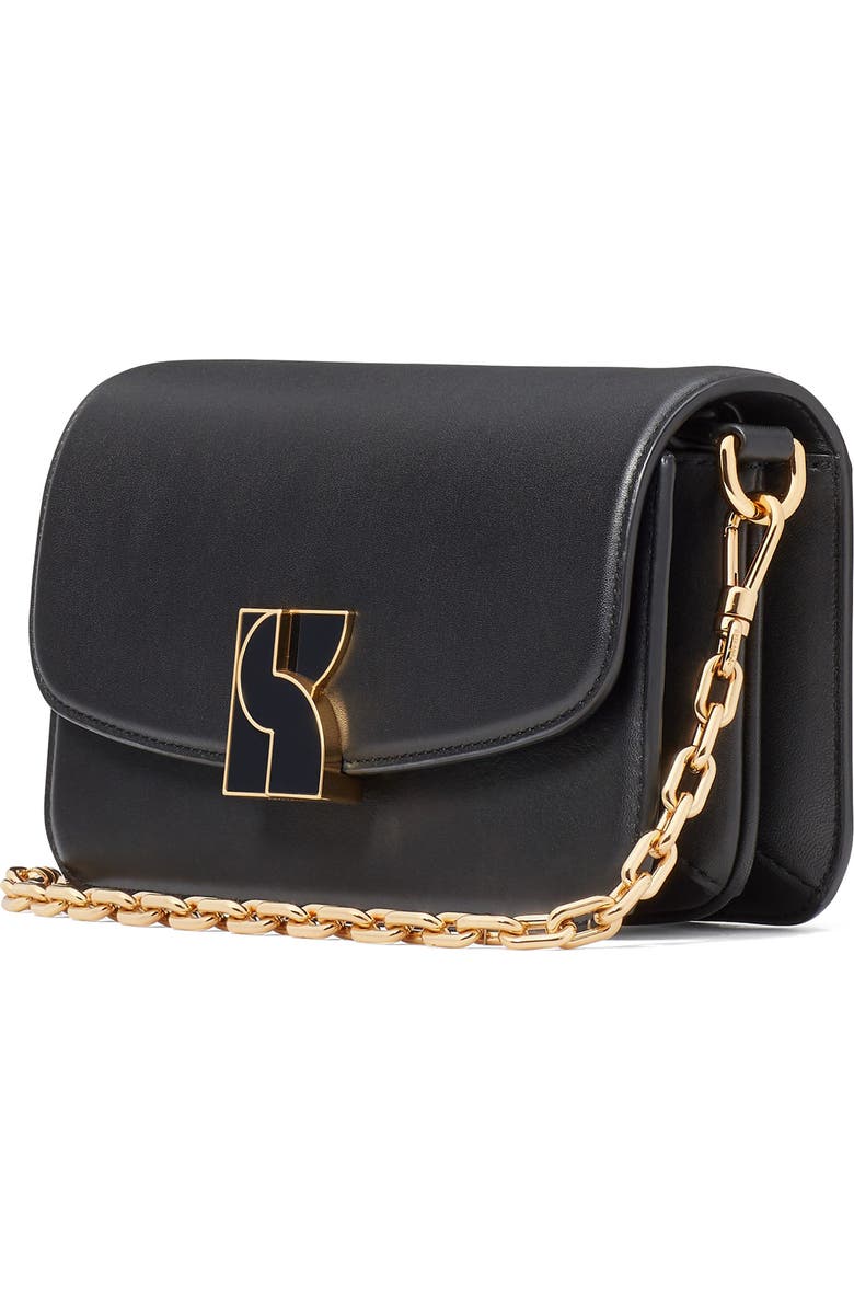 Kate Spade New York small dakota smooth leather crossbody bag, Alternate, color, Black