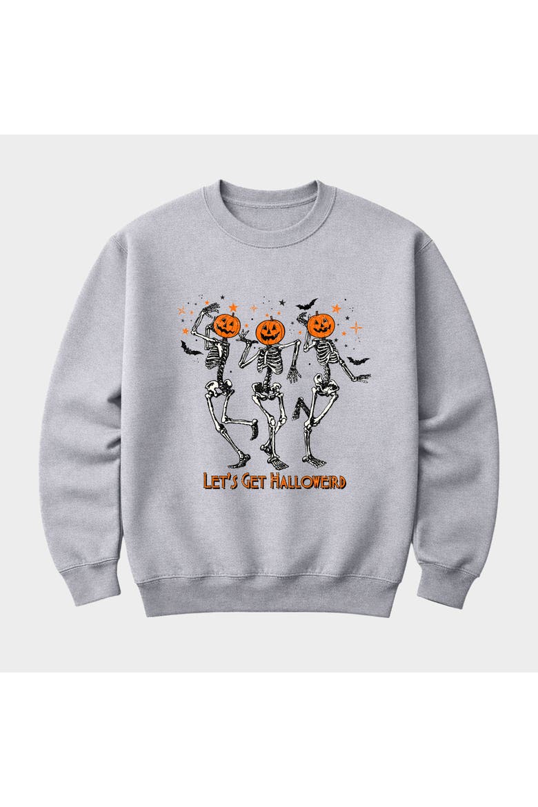 Let's Get Halloweird Sweatshirt, Alternate, color, Graphite