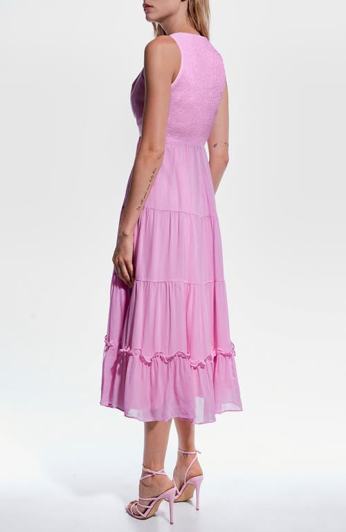 As By Df Clementine Recycled Leather Dress In Paris Pink