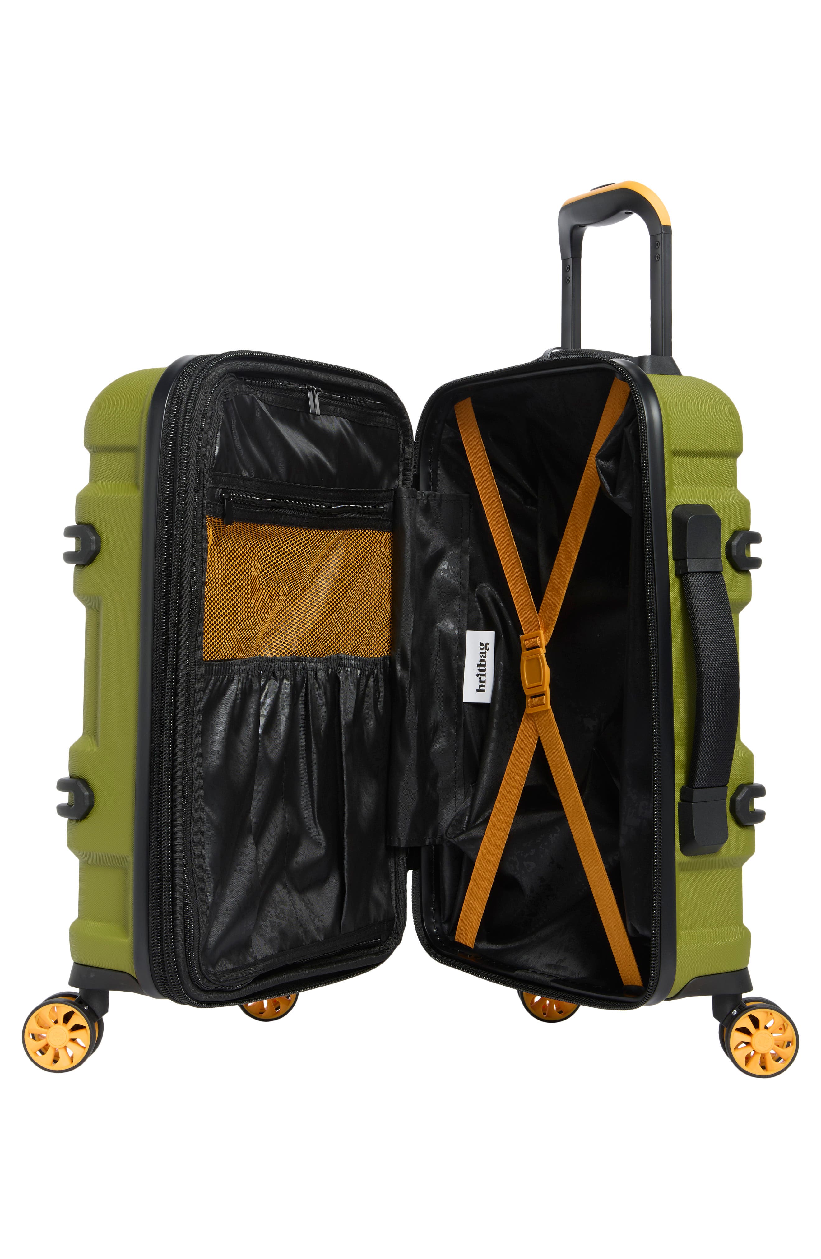 Britbag Shielding 21-Inch Hardside Carry-On Luggage, Alternate, color, Guacamole