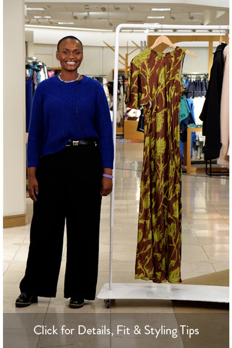 Asymmetric Bias Cut Satin Maxi Dress video