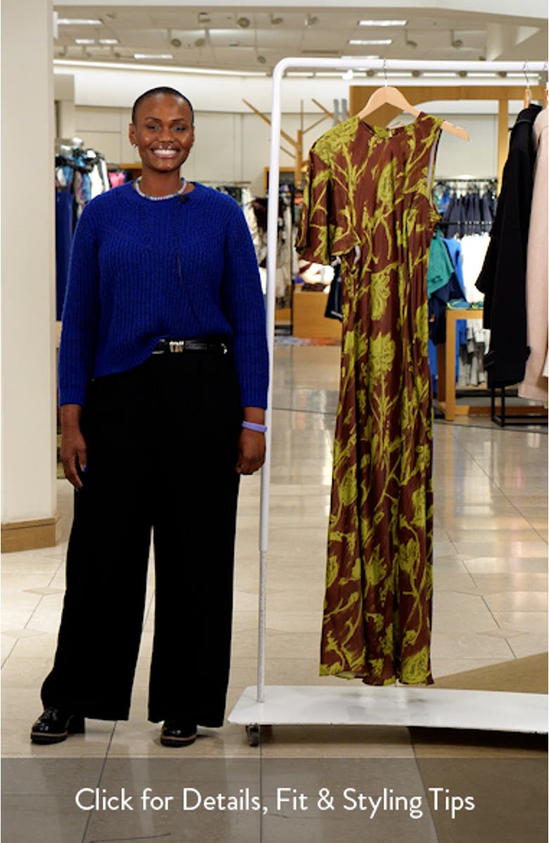 Asymmetric Bias Cut Satin Maxi Dress, sales video thumbnail