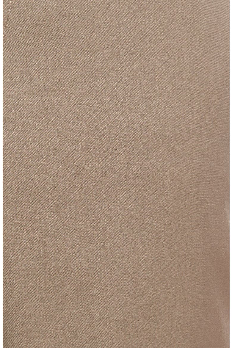Classic Fit Flat Front Solid Wool Dress Pants, Alternate, color, BRITISH TAN
