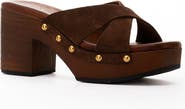 Grace Footwear Lauren Suede Block Heel Sandal