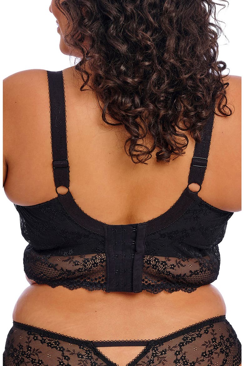 Charley Longline Full Figure Underwire Bra, Alternate, color, BLACK