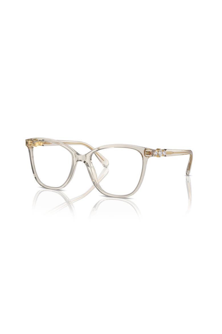 52mm Square optical glasses, Main, color, Beige